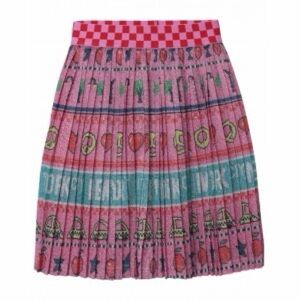 Marc Jacobs NYC Print Metallic Skirt Size 6 | Graphic City Novelty Skirt
